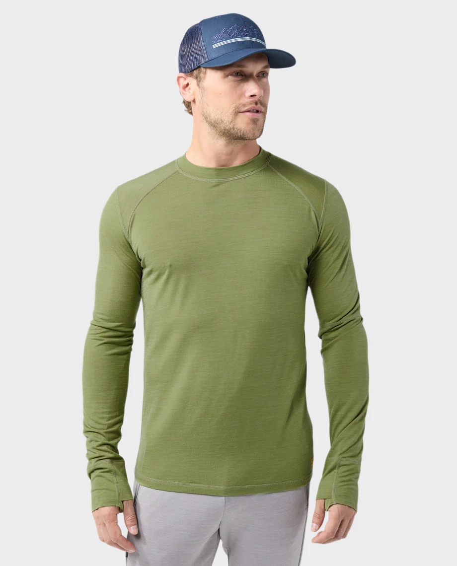 Men's Basis PeakWool Lightweight Crew LS - Image 20