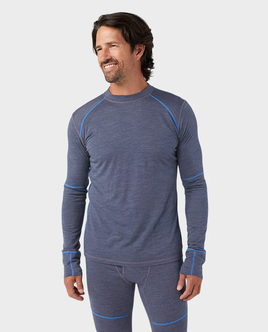 Men's Basis PeakWool Lightweight Crew LS - Image 5
