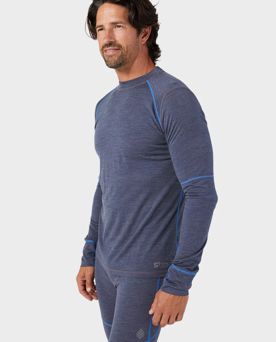 Men's Basis PeakWool Lightweight Crew LS - Image 8