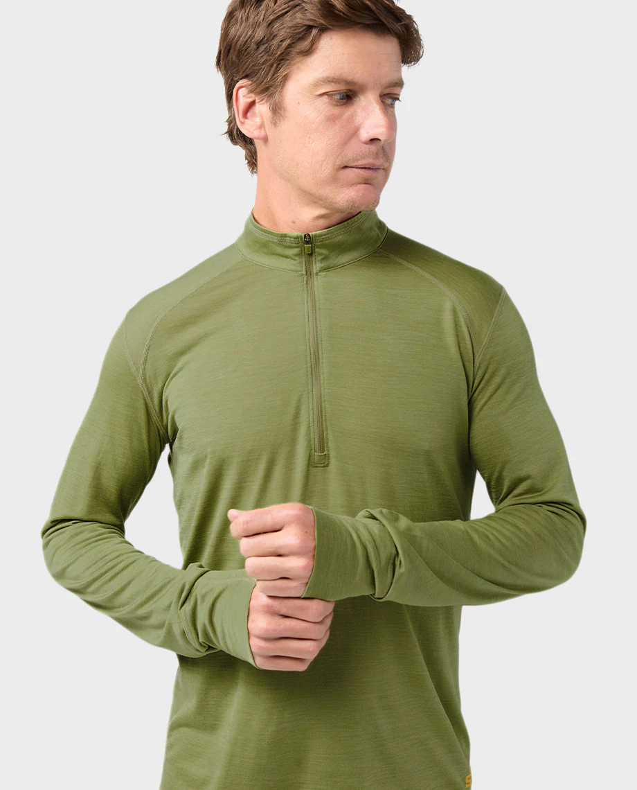 Men's Basis PeakWool Lightweight Half Zip - Image 3