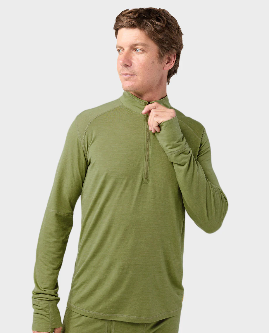 Men's Basis PeakWool Lightweight Half Zip - Image 5