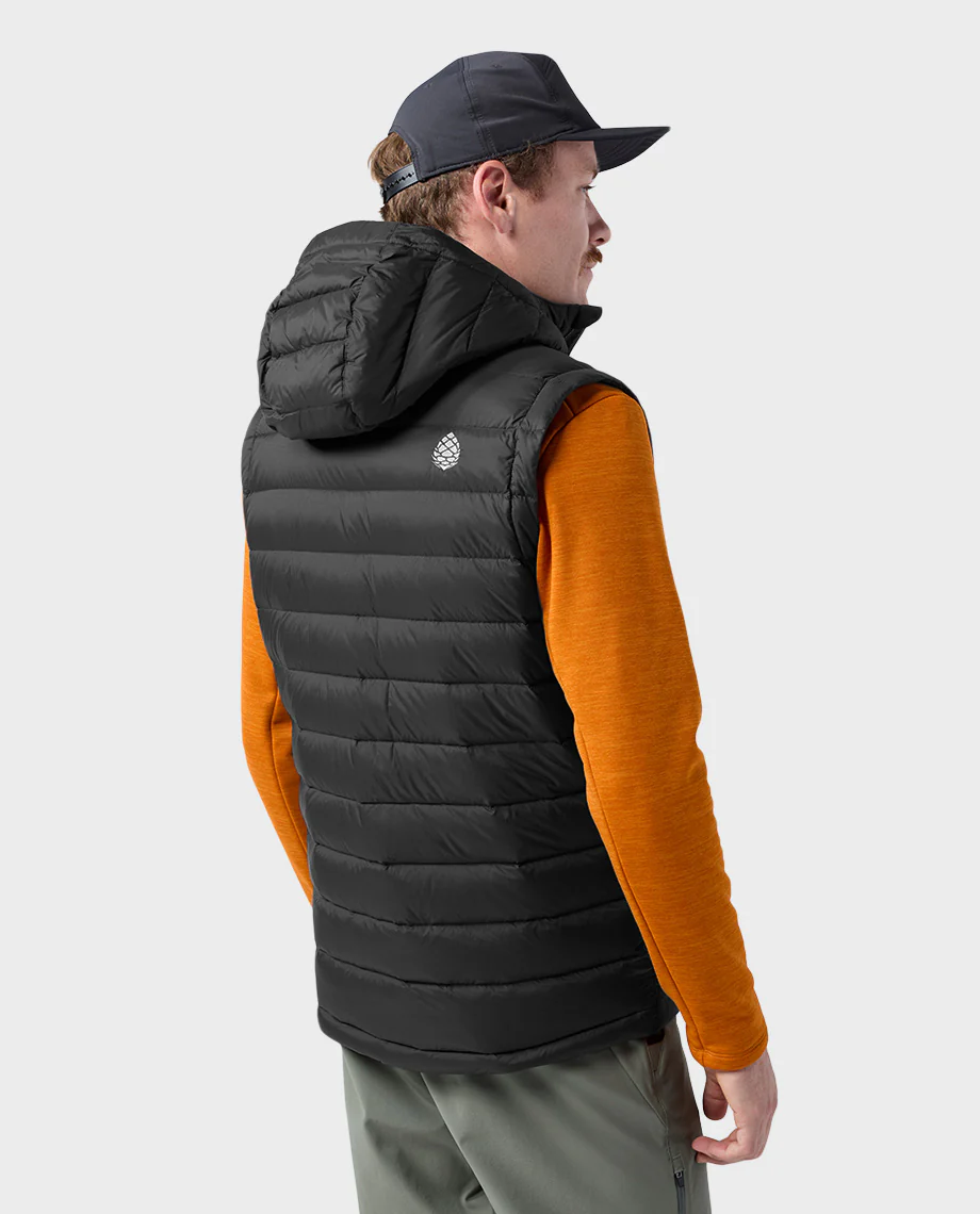 Men's Hometown Down Hooded Vest - Image 4