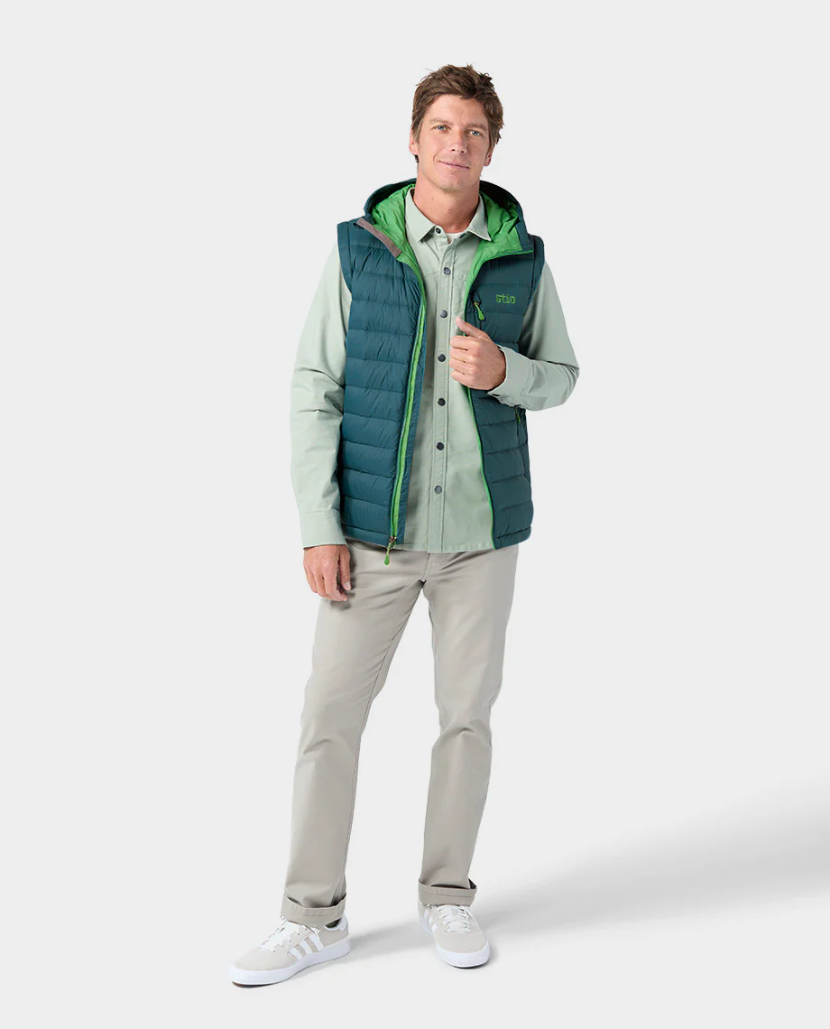 Men's Hometown Down Hooded Vest - Image 45