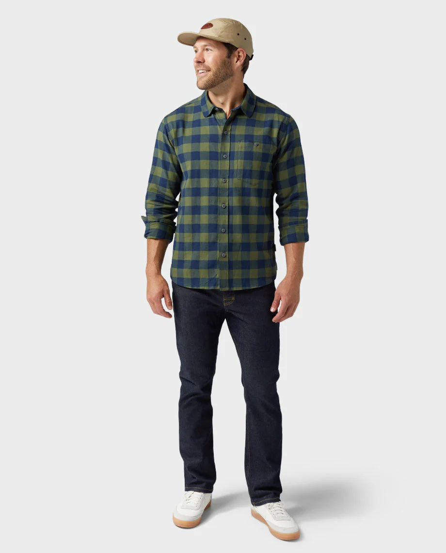 Men's Miter Stretch Lightweight Flannel Shirt - Image 3