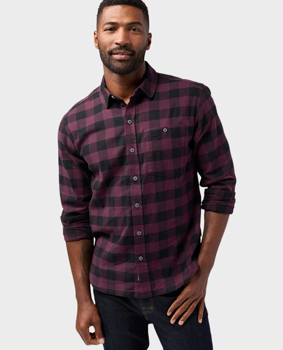 Men's Miter Stretch Lightweight Flannel Shirt - Image 35
