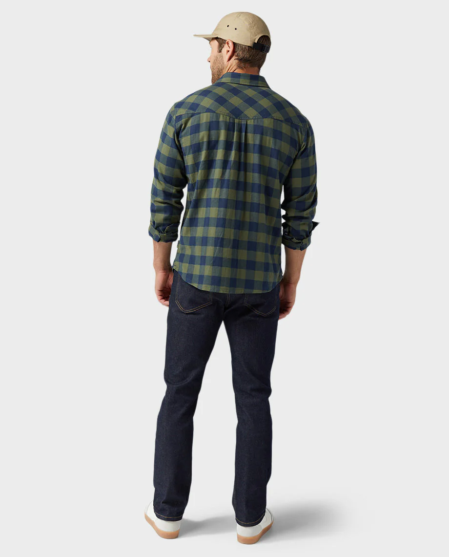 Men's Miter Stretch Lightweight Flannel Shirt - Image 5