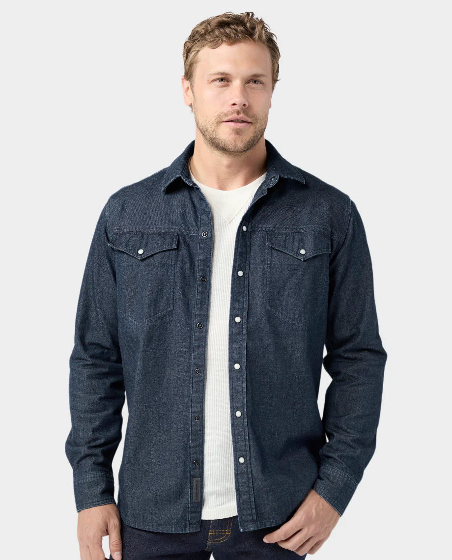 Men's Slipstone Japanese Denim Shirt - Image 11
