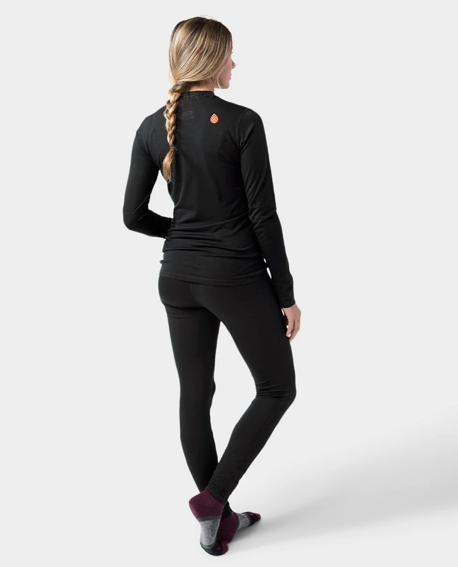 Women's Basis PeakWool Lightweight Crew LS - Image 14