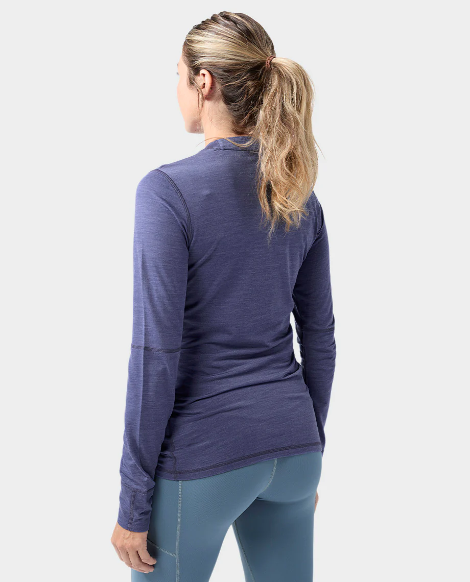 Women's Basis PeakWool Lightweight Crew LS - Image 21