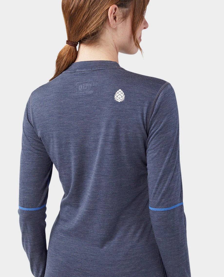 Women's Basis PeakWool Lightweight Crew LS - Image 8