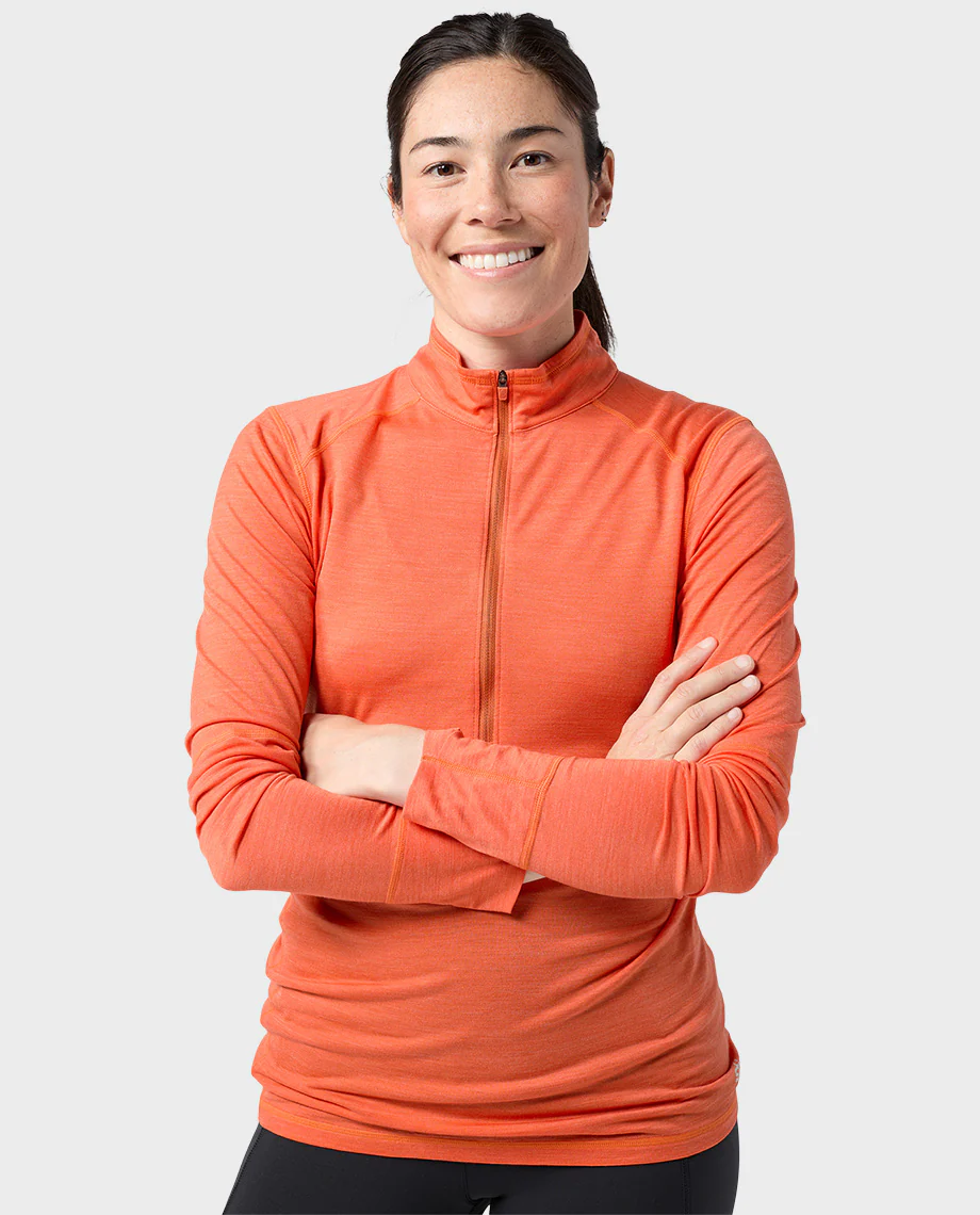 Women's Basis PeakWool Lightweight Half Zip - Image 11
