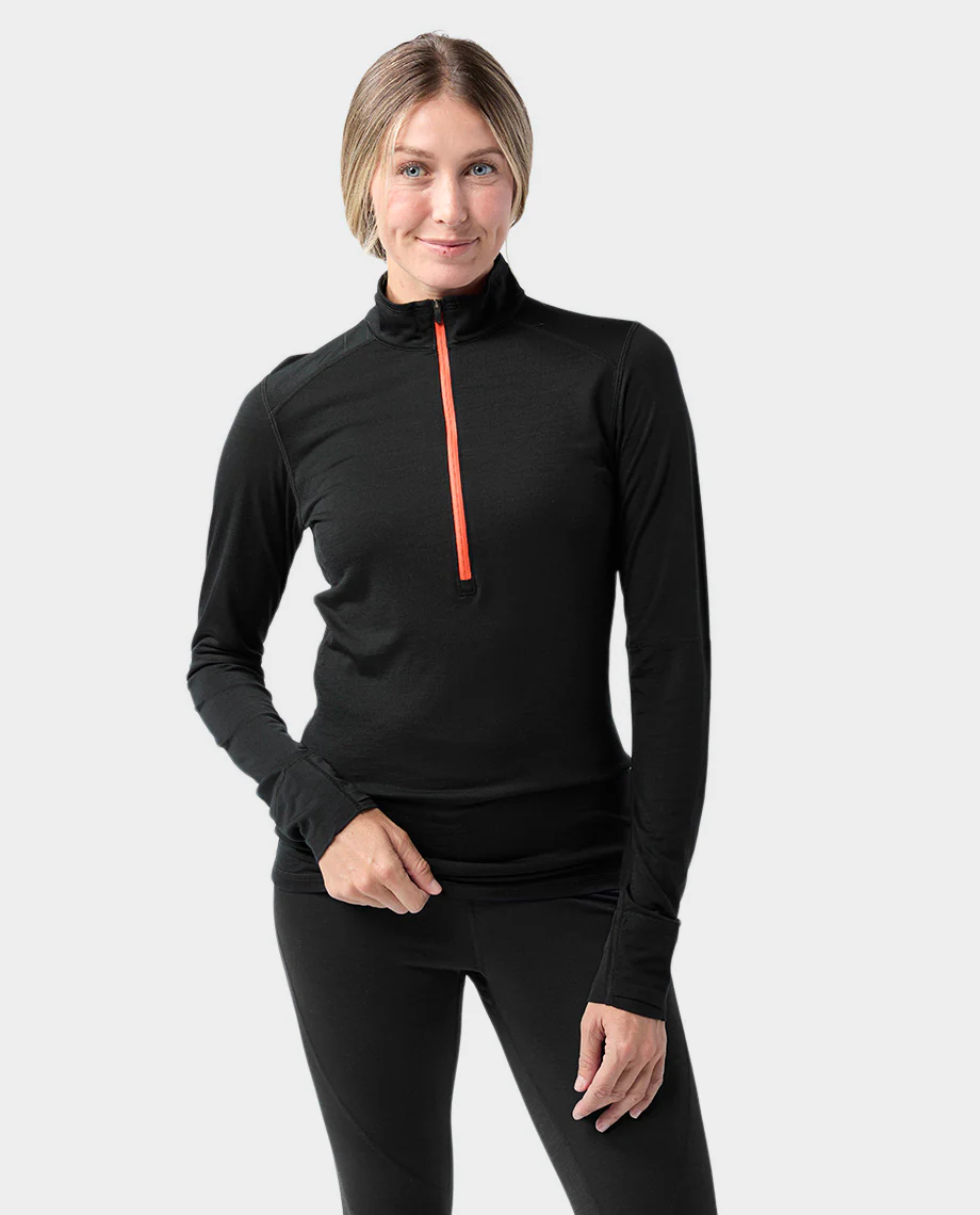 Women's Basis PeakWool Lightweight Half Zip - Image 3