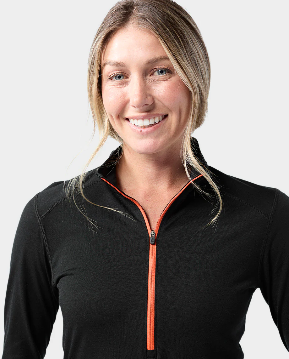 Women's Basis PeakWool Lightweight Half Zip - Image 6