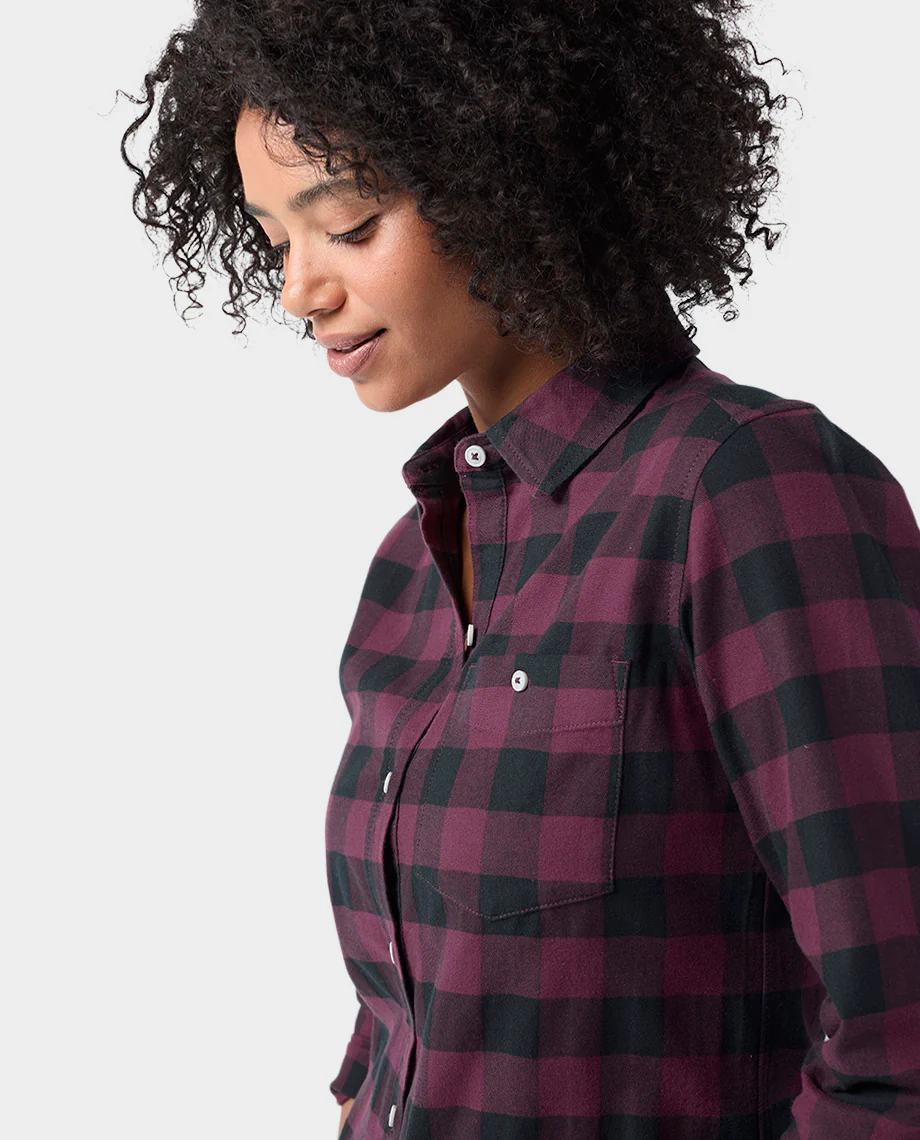 Women's Miter Stretch Lightweight Flannel Shirt - Image 30