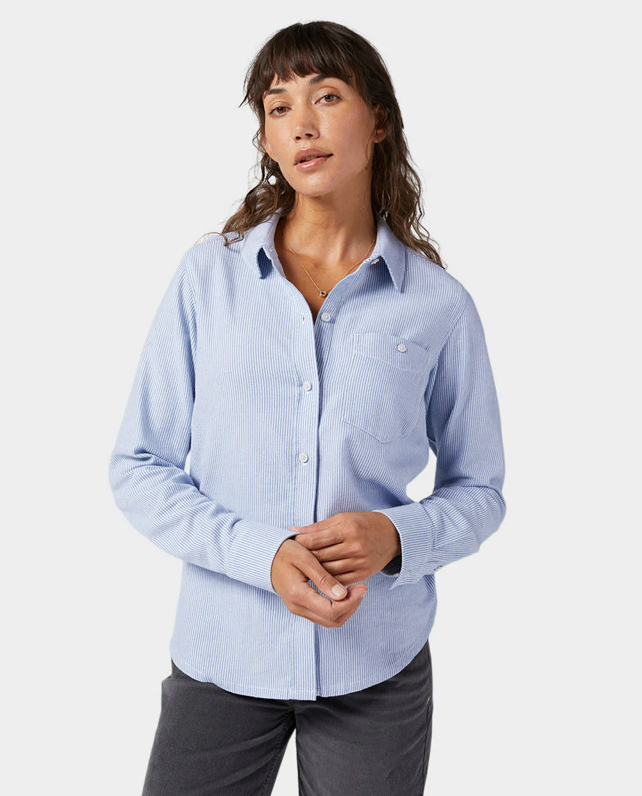 Women's Miter Stretch Lightweight Flannel Shirt - Image 4