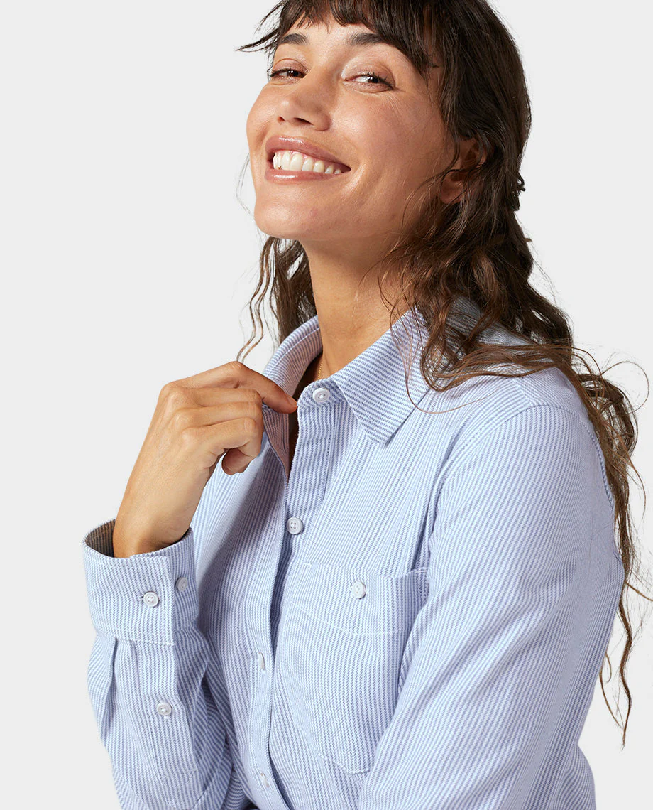Women's Miter Stretch Lightweight Flannel Shirt - Image 8