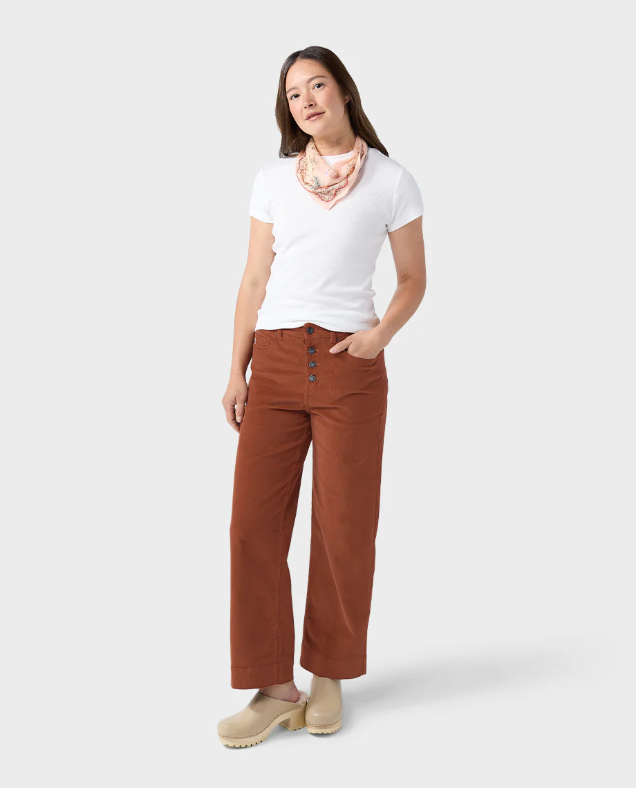 Women's Rivet Wide Leg Cord - Image 11
