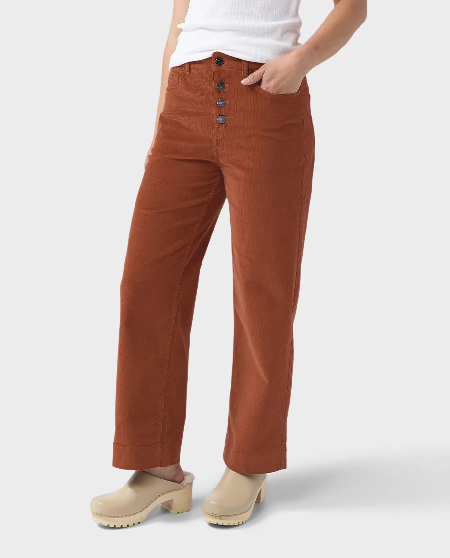 Women's Rivet Wide Leg Cord - Image 9